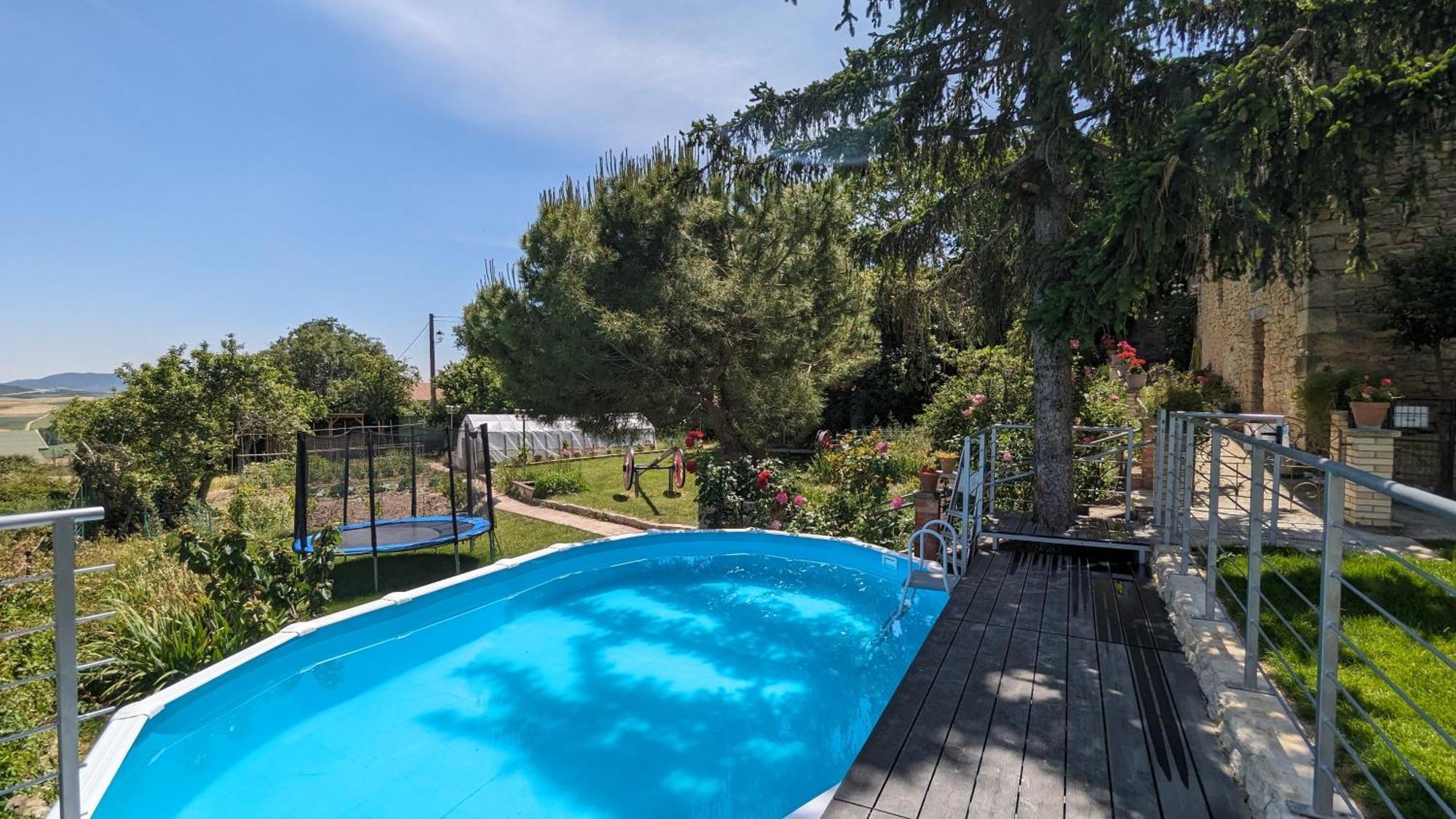 Casa Albaitar Con Piscina Y Sala De Juegos Azcona Exterior foto
